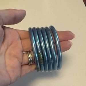 Elegant Blue Bangle Set